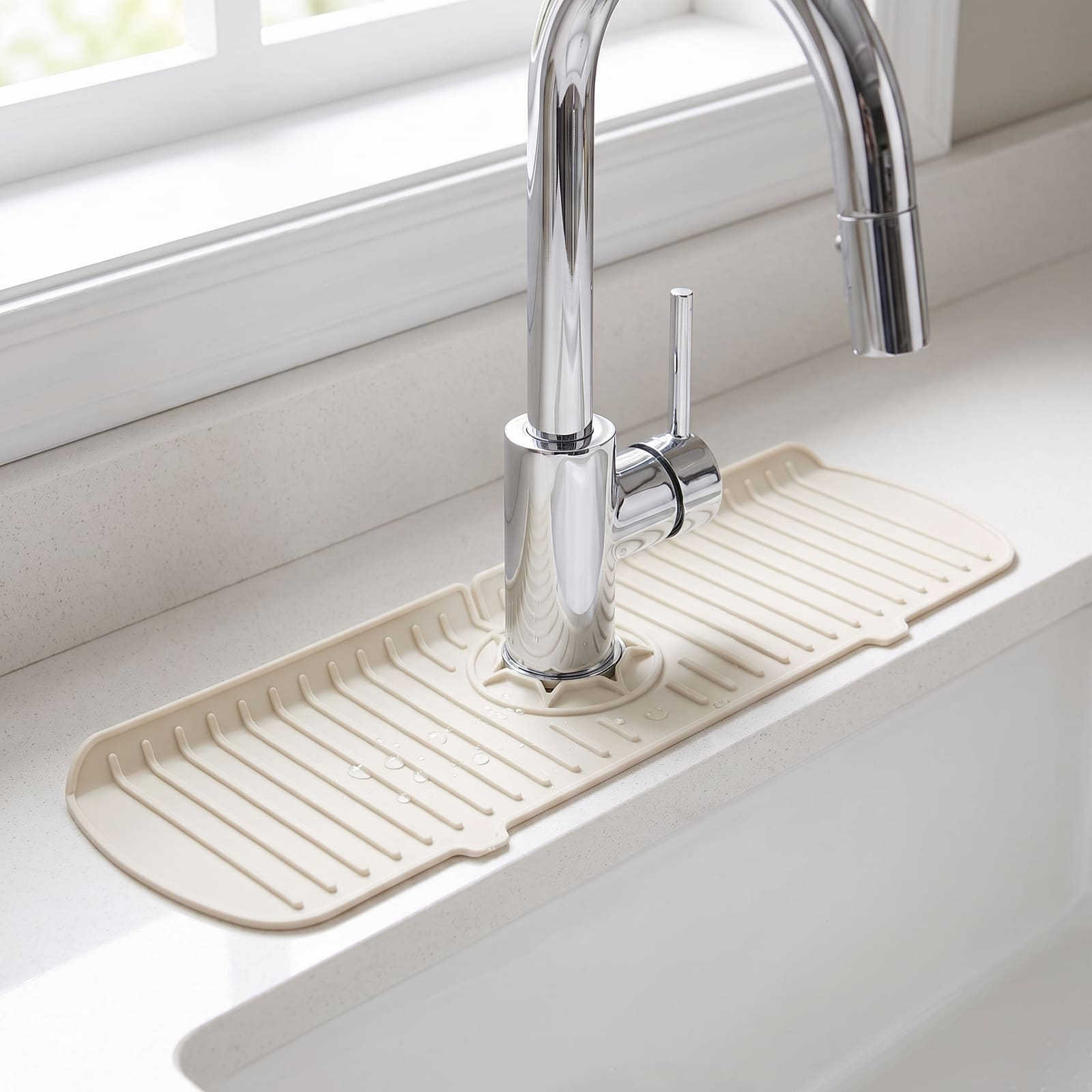 Silicone sink splash guard