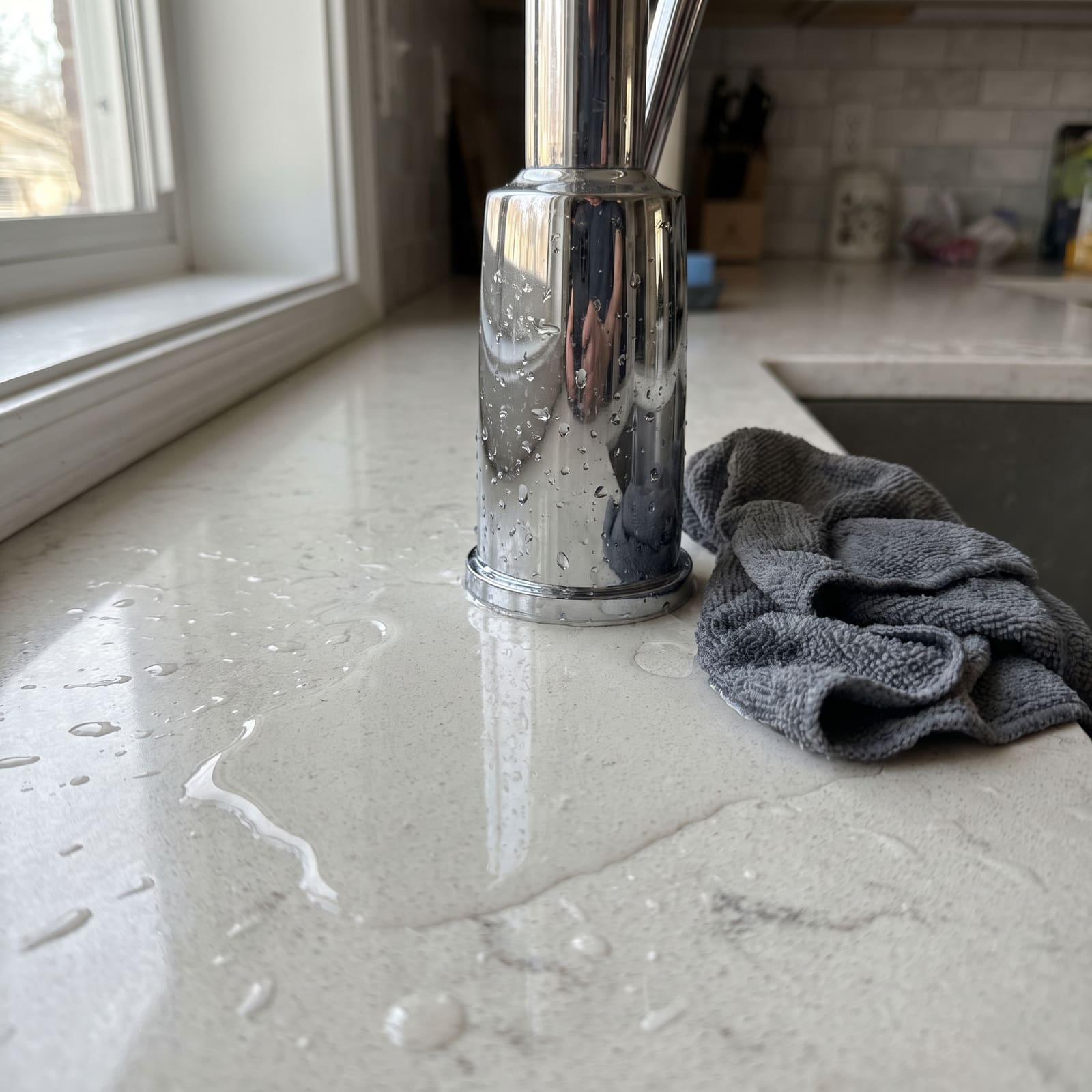 Silicone sink splash guard